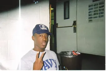 Lorenzo Santos in a Navy cap
